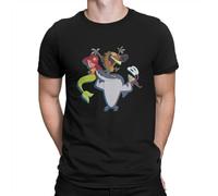 The Mermaid Unique Tshirt Zig Sharko Simple and Funny an Uninhabited Island of Volcanoes Leisure T Shirt est T-Shirt Black XL Black M