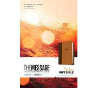 The Message: Brown / Saddle Tan, Leather-Look, The Bible in Contemporary Language