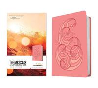 The Message Deluxe Gift Bible (Leather-Look, Pink And Gold Waves)