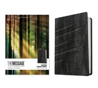 The Message Super Giant Print (Leather-Look, Charcoal/Silver)