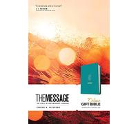 The Message: The Bible in Contemporary Language, Hosanna Teal, Leather-Look