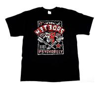 The Meteors T-Shirt Psychobilly Punk Rock Rockabilly Tee Adult Men's New X-Large