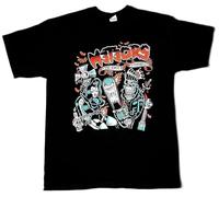The Meteors T-Shirt Psychobilly Punk Rock Rockabilly Tee Men's 100% Cotton New