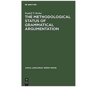 The Methodological Status Of Grammatical Argumentation