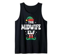 The Midwife Elf Funny Christmas Matching Family Group Débardeur