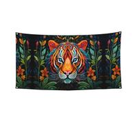 The Mighty Tiger Bannière imprimée à suspendre 180 x 90 cm