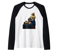 The Milkmaid de Johannes Vermeer Manche Raglan
