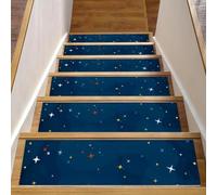 The Milky Way Star Lot de 15 tapis d'escalier antidérapants pour enfants, personnes âgées et animaux domestiques 20,3 x 76,2 cm