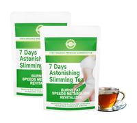 Thé Minceur 14/07/28 Jours - Thé Détox Naturel À Base De Plantes For Un Ventre Plat, Boisson Douce For Un Soutien Minceur Quotidien(2PCS)