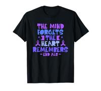 The Mind Forgets The Heart Remembers End Alzheimer Disease T-Shirt