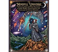 The Mindful Universe: 50 Stunning Black-and-White Illustrations of Cosmic Wonders, Sacred Geometry, and Dreamscapes for Ultimate Relaxation Adult Coloring Book