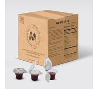The Miracle Meal | Vin de communion avec hôte pour les déplacements | 100 gobelets jetables pré-remplis avec jus de raisin et gaufrette | Idéal pour la prière en déplacement