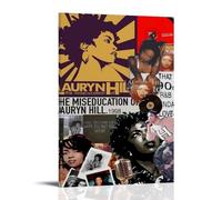 The Miseducation of Lauryn Hill Poster sur toile Décoration murale pour la maison, la chambre à coucher, l'esthétique, peintre - Décoration murale solide - Style cadre 20 x 30 cm