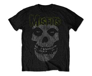 The Misfits Official Mens Black Vintage Classic Short Sleeve T-Shirt Punk Horror Medium