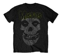 The Misfits Official Mens Black Vintage Classic Short Sleeve T-Shirt Punk Horror Small