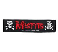 The Misfits Skull & Logo Patch à rayures tissé & sous licence !!