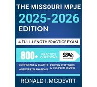 The Missouri MPJE 2025-2026 Edition: Your Complete Roadmap to Navigating Pharmacy Law, Featuring Targeted Review, Realistic Practice Questions, and Clear Legal Breakdowns.