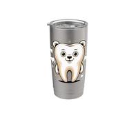 The Molar Bear Dental Assistant Dentist Tooth Pun Gobelet isotherme en acier inoxydable double paroi