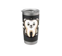 The Molar Bear Dental Assistant Dentist Tooth Pun Gobelet isotherme en acier inoxydable double paroi