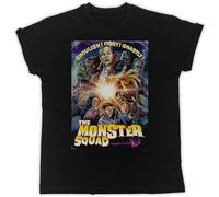 The Monster Squad Movie Poster T-Shirt Black Mens Tee Unisex Shirt Black M