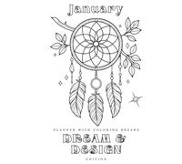 The Monthly Momentum Planner - January Edition: Undated monthly & weekly planning, daily prompts, habit tracker, and seasonal coloring breaks (7×10) - Dream & Design Edition (Woodland & River Journey)