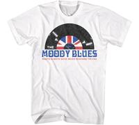 The Moody Blues T Shirt Mens Nights in Satin Rock British Invasion White XL
