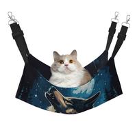 The Moon And The Wolf Hamac imprimé pour animal domestique - Hamac de couchage pour chats, lapins, furets, chiots, petits animaux