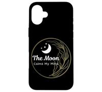 The Moon Calms My Mind Phases Lunar Citation Astrologie Symboles Coque pour iPhone 16 Plus