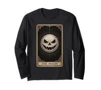 The Moon Carte de Tarot Mystique Jack o Lantern Moon Manche Longue