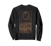 The Moon Carte de Tarot Rider Witchy Witch Dark Esthétique Sweatshirt