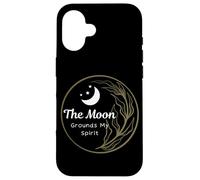 The Moon Grounds My Spirit Citation Lunar Phases Lune céleste Coque pour iPhone 16