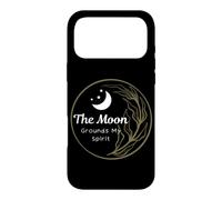 The Moon Grounds My Spirit Citation Lunar Phases Lune céleste Coque pour iPhone 17 Pro Max