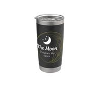 The Moon Grounds My Spirit Citation Lunar Phases Lune céleste Gobelet isotherme en acier inoxydable double paroi