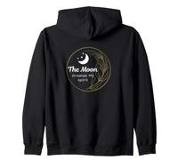 The Moon Grounds My Spirit Citation Lunar Phases Lune céleste Sweat à Capuche