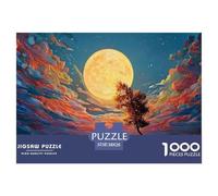 The Moon is Big and Round 1000 Pièces Carton Premium Puzzle De Qualité Supérieure Colorful Foliage Stimulant Et Éducatif Jeu Familial Puzzles pour La Décoration Intérieure 38x26cm/1000pcs