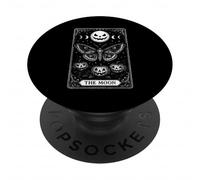 The Moon Jack o Lantern Carte de Tarot Mystique PopSockets PopGrip Adhésif