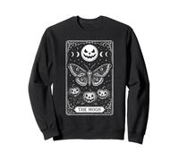 The Moon Jack o Lantern Carte de Tarot Mystique Sweatshirt