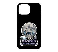 The Moon Misses Us #LetsGoBack Crying Trad Moon Coque pour iPhone 16 Pro Max