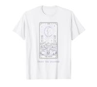 The Moon Tarot Trust The Universe Illustration Mystique céleste T-Shirt