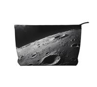 The Moon Trousse de toilette de voyage imperméable en velours côtelé, grande capacité, Noir , Taille unique