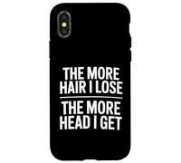 The More Hair I Lose The More Head I Get Funny Adult Humor Coque pour iPhone X/XS