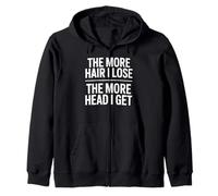 The More Hair I Lose The More Head I Get Funny Adult Humor Sweat à Capuche