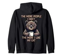 The More People I Meet The More I Like My Cat Sweat à Capuche