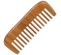 The Moreinday Peigne en bois de santal vert à dents larges pour femme et homme