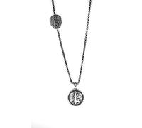 The Mortal Instruments : La Cité des ténèbres Amyn The Jeweler - Collier en argent sterling 925 avec pendentif représentant la rune Parabatai de l'amitié.