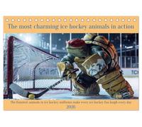 The most charming ice hockey animals in action (Desk Calendar 2026 DIN A5 landscape), CALVENDO 12 Month DeskCalendar: The funniest animals in ice ... make every ice hockey fan laugh every day