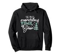 The Most Marvelous Time of The Year Plaid de Noël Sweat à Capuche
