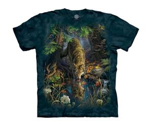 The Mountain Enchanted Wolf Pool T-Shirt, Bleu, Taille M Homme