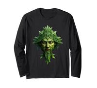 The Mountain Homme Celtique Wiccan Païen Vert Homme Manche Longue