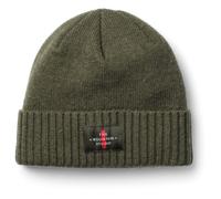 The Mountain Studio - Cashmere Mix Cross Logo Beanie - Bonnet - One Size - forest green